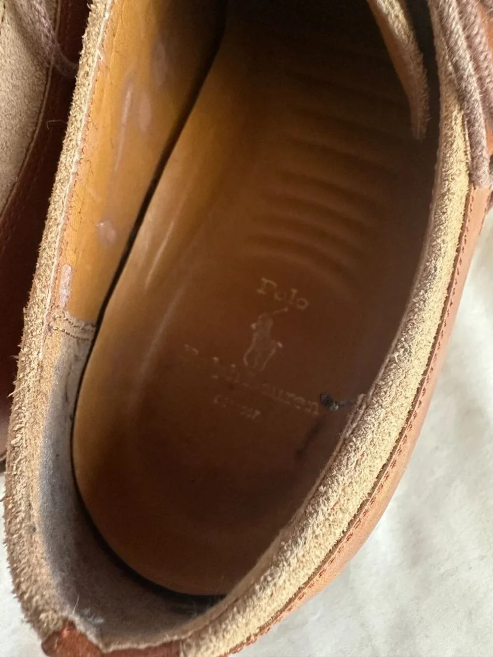 Vintage Polo Ralph Lauren Leather/Suede Derby-Style Oxfords Sz 10D